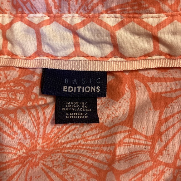 Womens large. Basic Edition short sleeved blouse. Peach. Excellent condition. - Picture 2 of 5